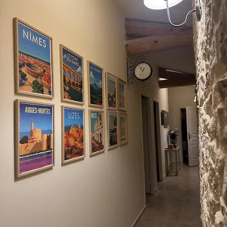 Mas Xviii En Pierres Avec Piscine Privee Proche D'uzes
