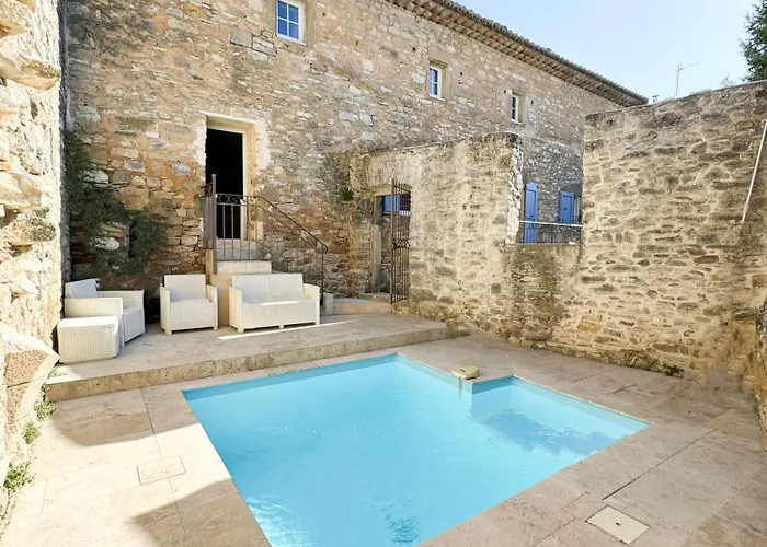 Nyaraló Mas XVIII En Pierres Avec Piscine Privee Proche D'Uzes Saint-Maurice-de-Cazevieille